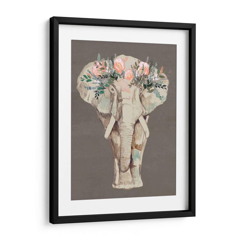 Flor Corona Elefante Ii - Jennifer Goldberger | Cuadro decorativo de Canvas Lab