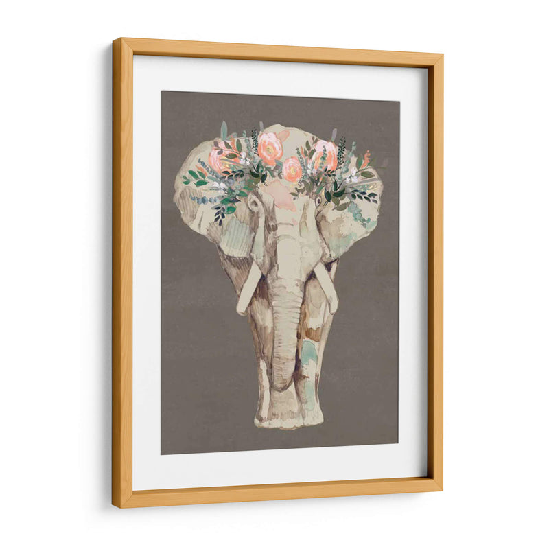 Flor Corona Elefante Ii - Jennifer Goldberger | Cuadro decorativo de Canvas Lab