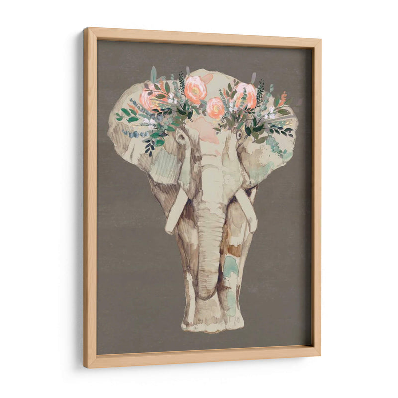 Flor Corona Elefante Ii - Jennifer Goldberger | Cuadro decorativo de Canvas Lab