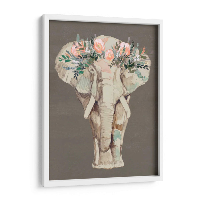 Flor Corona Elefante Ii - Jennifer Goldberger | Cuadro decorativo de Canvas Lab