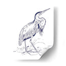 Indigo Heron Ii - Melissa Wang | Cuadro decorativo de Canvas Lab