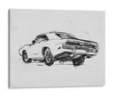 Boceto Clásico De Coche I - Jacob Green | Cuadro decorativo de Canvas Lab