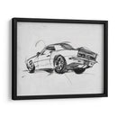 Bosquejo De Coche Clásico Ii - Jacob Green | Cuadro decorativo de Canvas Lab