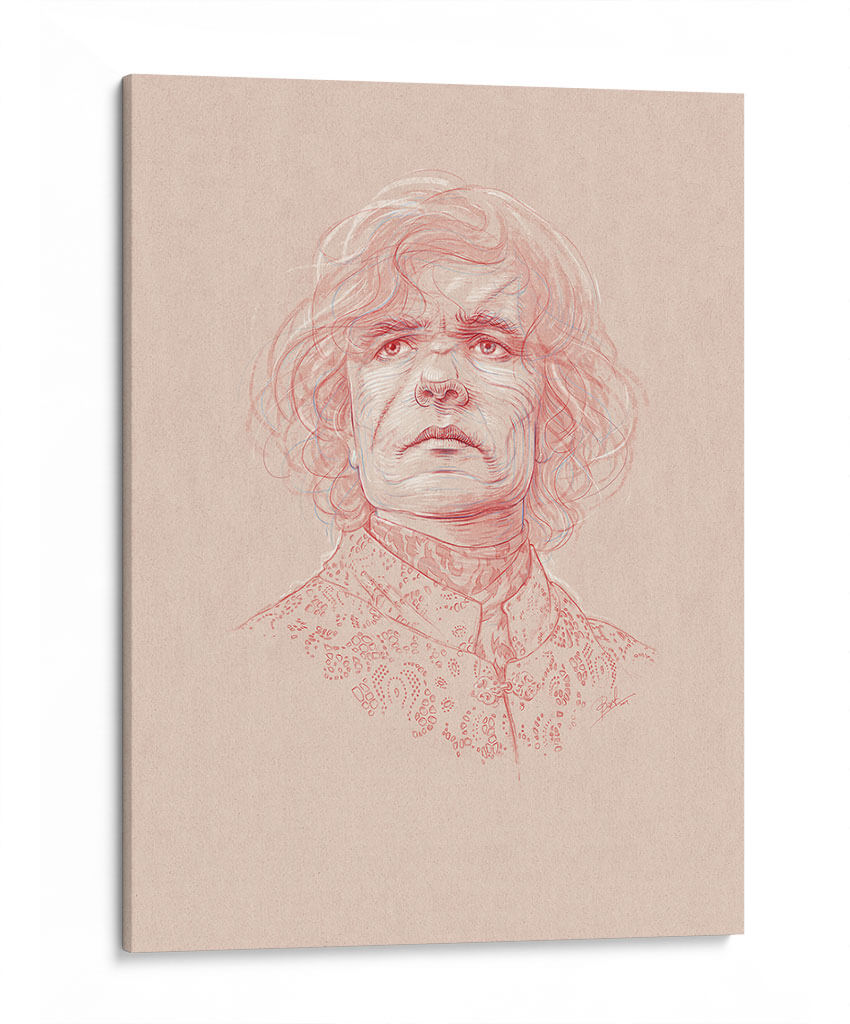 Dibujo de Tyrion Lannister | Cuadro decorativo de Canvas Lab