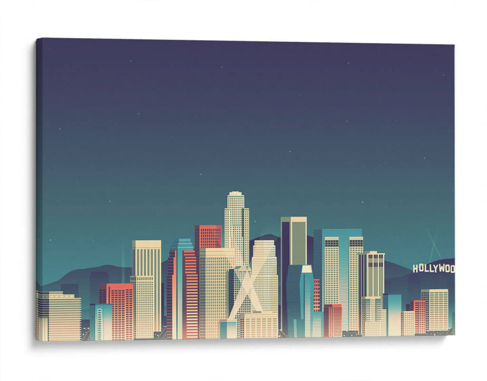 Hollywood en 8 bits | Cuadro decorativo de Canvas Lab