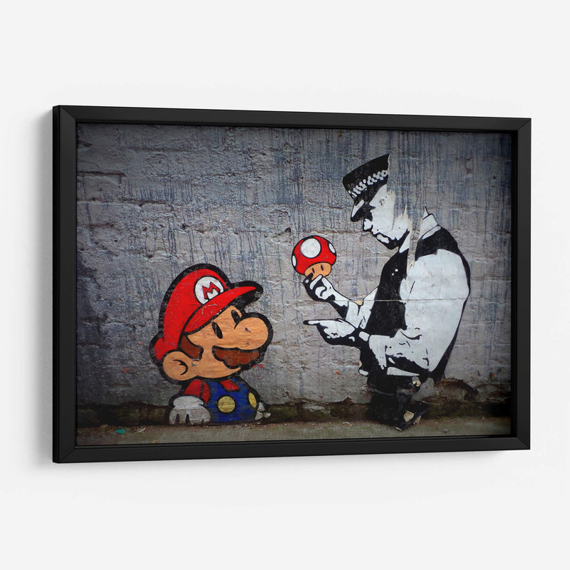 Mario y el Policia | Cuadro decorativo de Canvas Lab