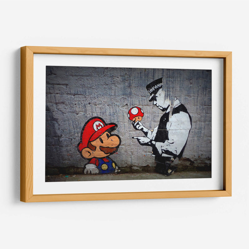 Mario y el Policia | Cuadro decorativo de Canvas Lab