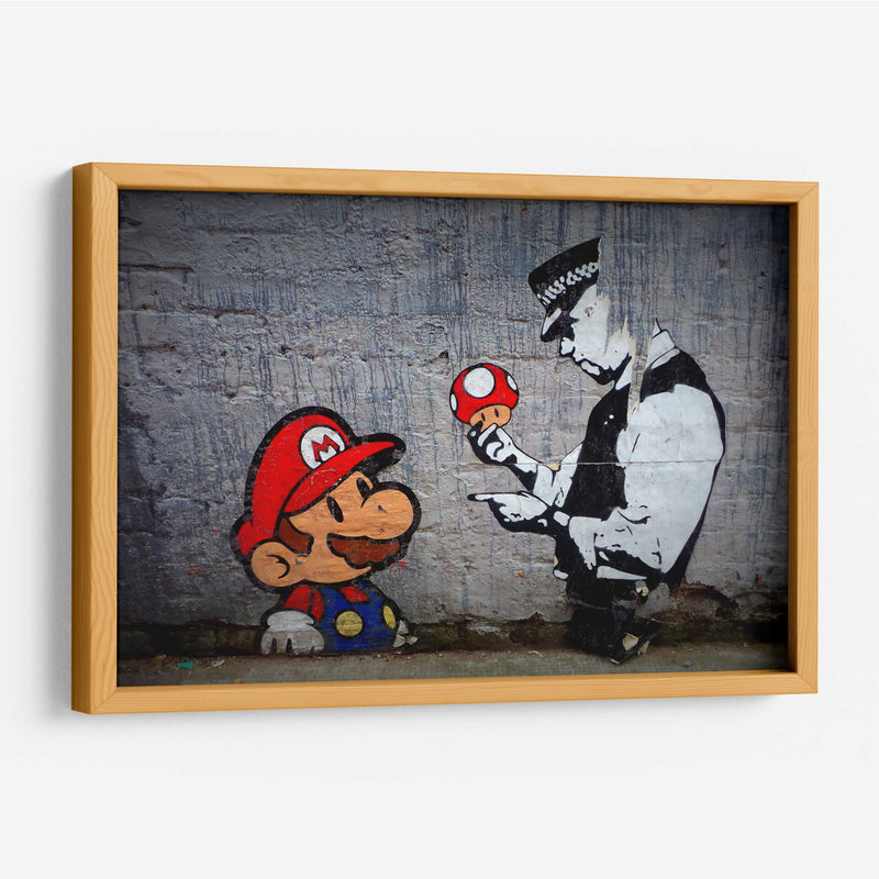 Mario y el Policia | Cuadro decorativo de Canvas Lab