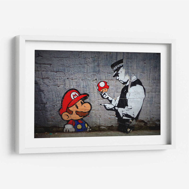 Mario y el Policia | Cuadro decorativo de Canvas Lab