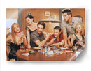 Friends Jugando Cartas | Cuadro decorativo de Canvas Lab