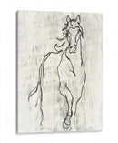 Contorno De Caballo Adornado - Ethan Harper | Cuadro decorativo de Canvas Lab