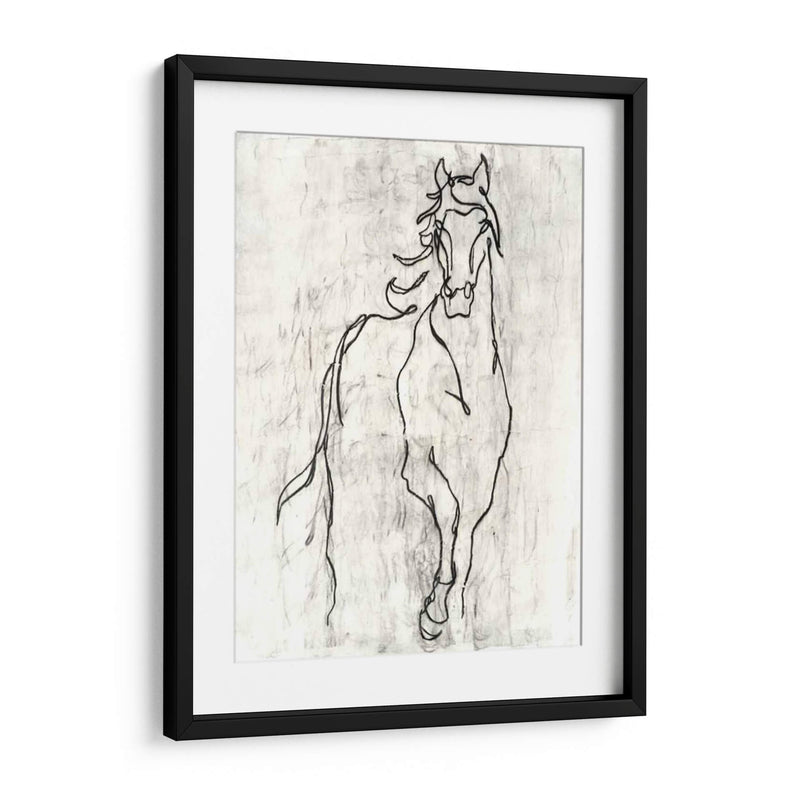 Contorno De Caballo Adornado - Ethan Harper | Cuadro decorativo de Canvas Lab
