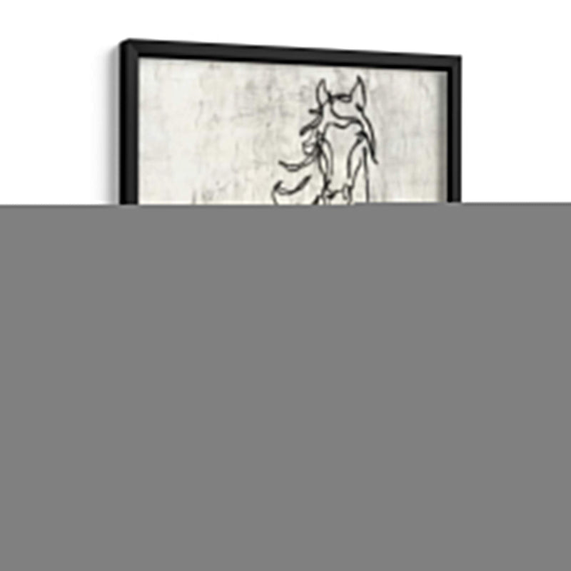 Contorno De Caballo Adornado - Ethan Harper | Cuadro decorativo de Canvas Lab