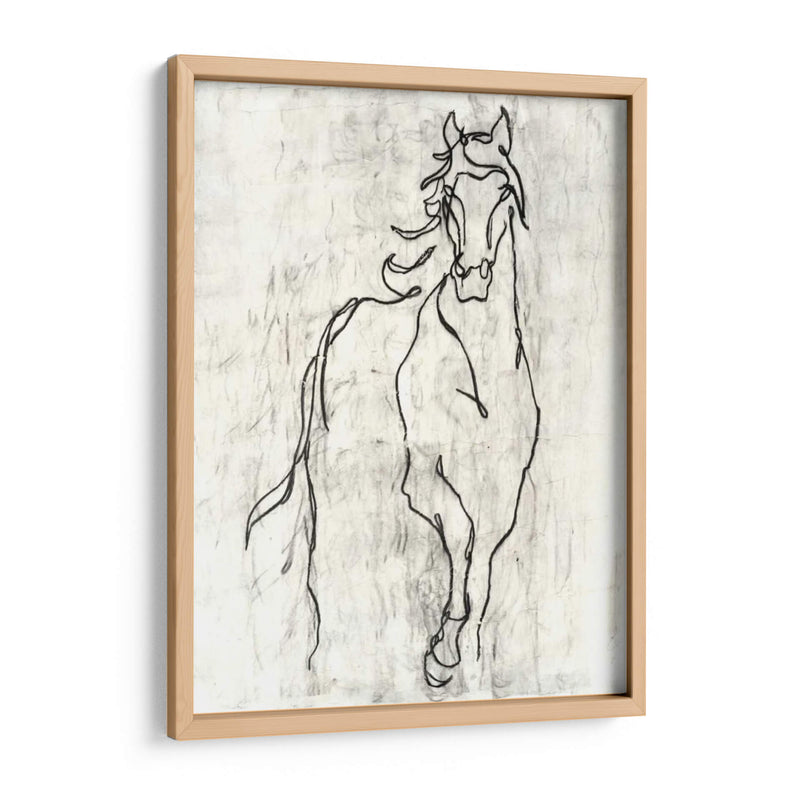 Contorno De Caballo Adornado - Ethan Harper | Cuadro decorativo de Canvas Lab