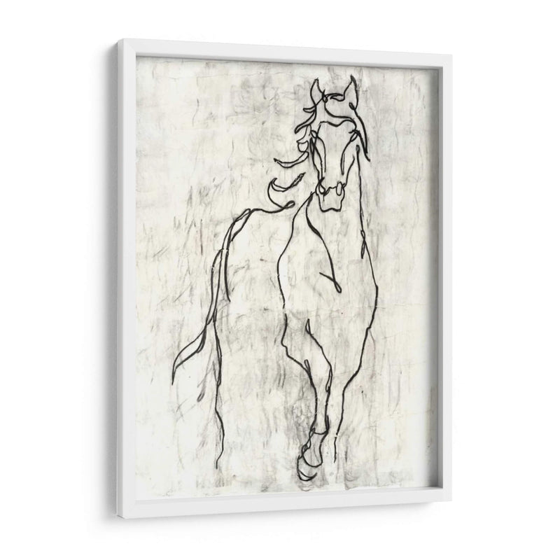 Contorno De Caballo Adornado - Ethan Harper | Cuadro decorativo de Canvas Lab