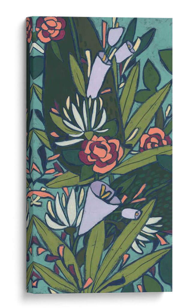 Exuberante Panel Tropical I - June Erica Vess | Cuadro decorativo de Canvas Lab