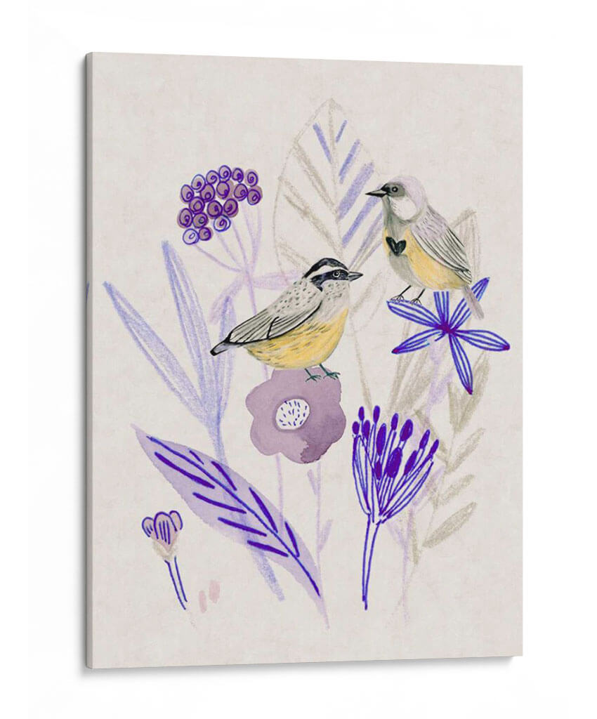 Meandro En Violeta Ii - Melissa Wang | Cuadro decorativo de Canvas Lab