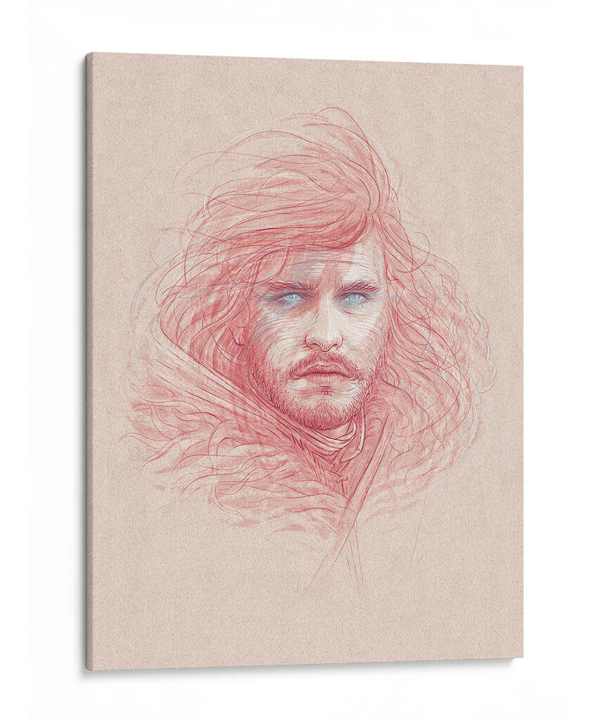 Jon Snow turns to the night | Cuadro decorativo de Canvas Lab