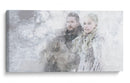 Jon y Daenerys en acuarela | Cuadro decorativo de Canvas Lab