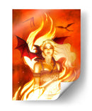 La reina de los dragones | Cuadro decorativo de Canvas Lab