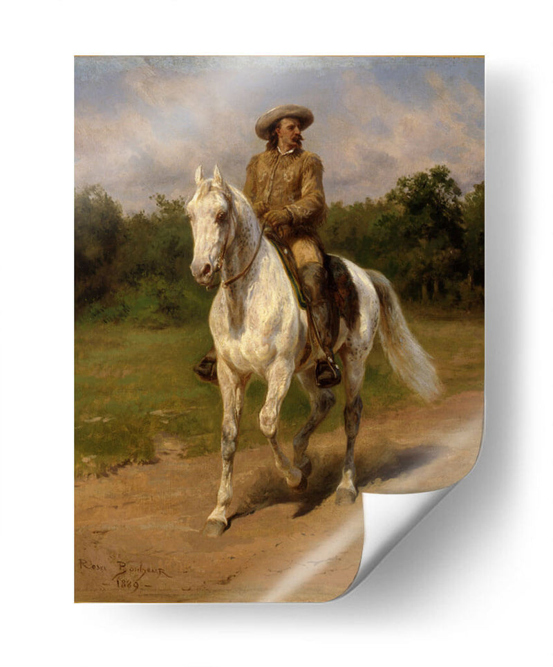 Retrato a caballo del Col. William F. Cody - Rosa Bonheur | Cuadro decorativo de Canvas Lab