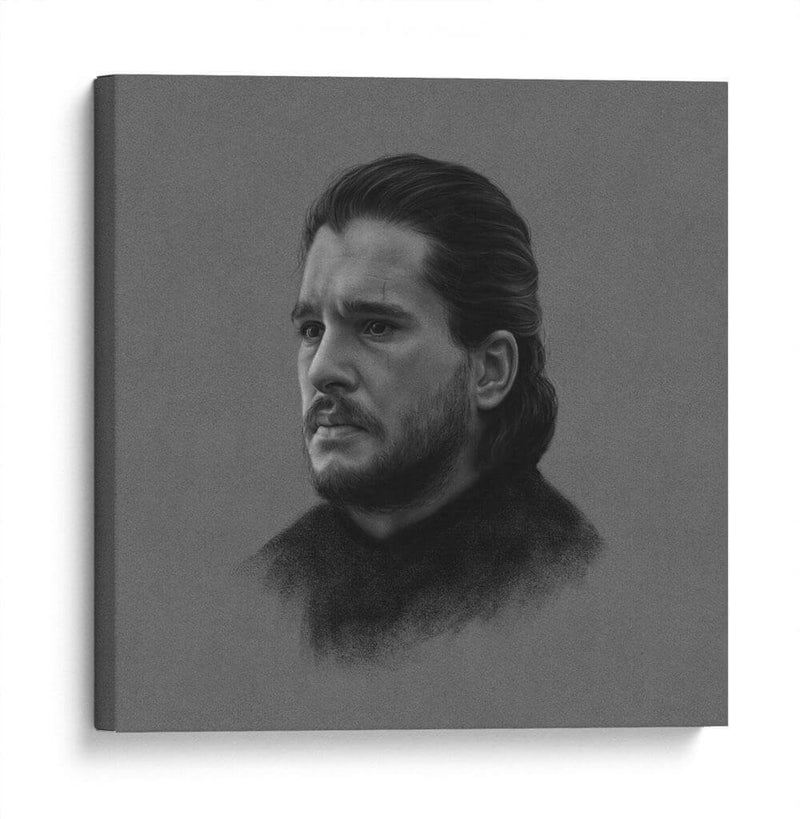 Retrato de Jon Snow | Cuadro decorativo de Canvas Lab
