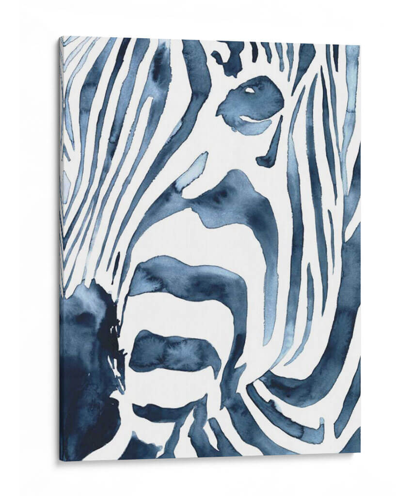 Índigo Zebra Ii - Victoria Borges | Cuadro decorativo de Canvas Lab