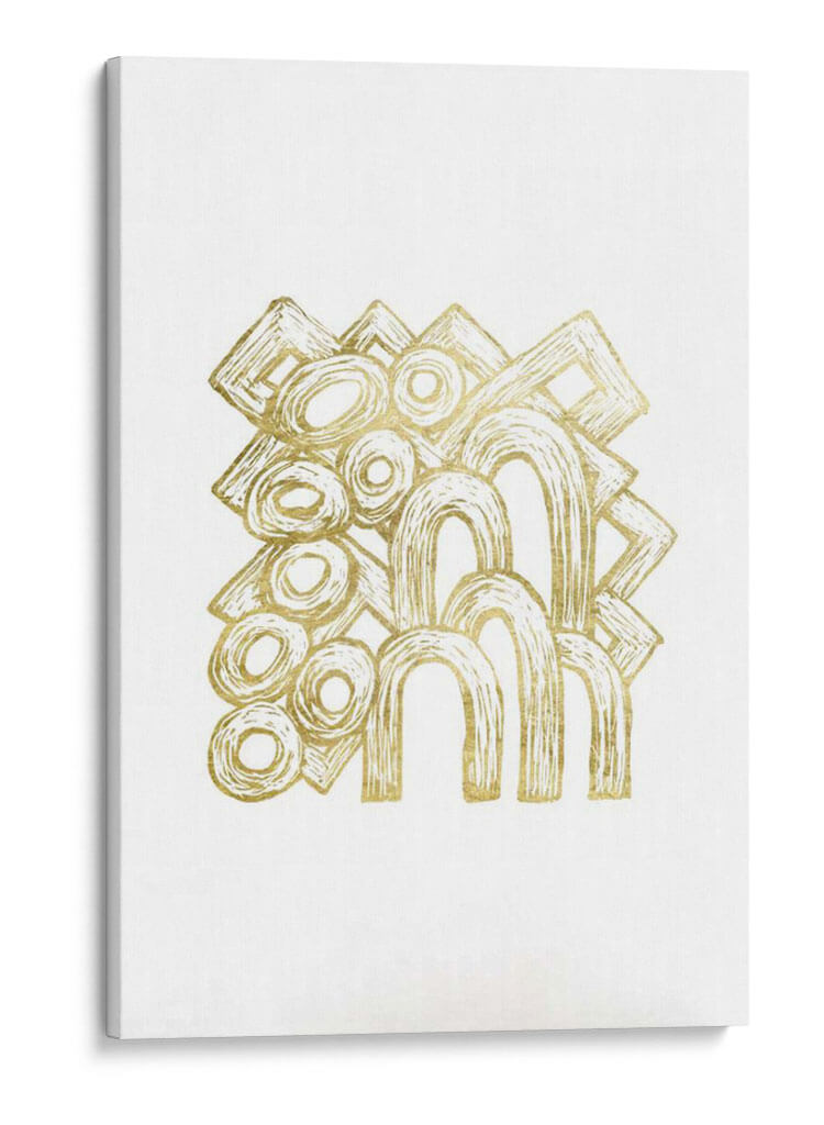 Patio De Papel De Aluminio De Oro I - Renee W. Stramel | Cuadro decorativo de Canvas Lab