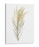 Pluma De Lámina De Oro I Con Color De Mano - Ethan Harper | Cuadro decorativo de Canvas Lab