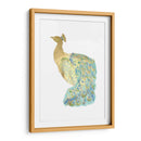 Peacock De Lámina De Oro I Con Color De Mano - Grace Popp | Cuadro decorativo de Canvas Lab