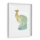 Peacock De Lámina De Oro I Con Color De Mano - Grace Popp | Cuadro decorativo de Canvas Lab