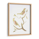 Pájaros De Lámina De Oro I Con Color De Mano - Nozeman | Cuadro decorativo de Canvas Lab