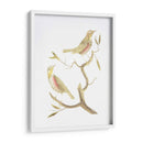 Pájaros De Lámina De Oro I Con Color De Mano - Nozeman | Cuadro decorativo de Canvas Lab