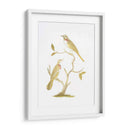 Pájaros De Lámina Dorada Ii Con Color De Mano. - Nozeman | Cuadro decorativo de Canvas Lab