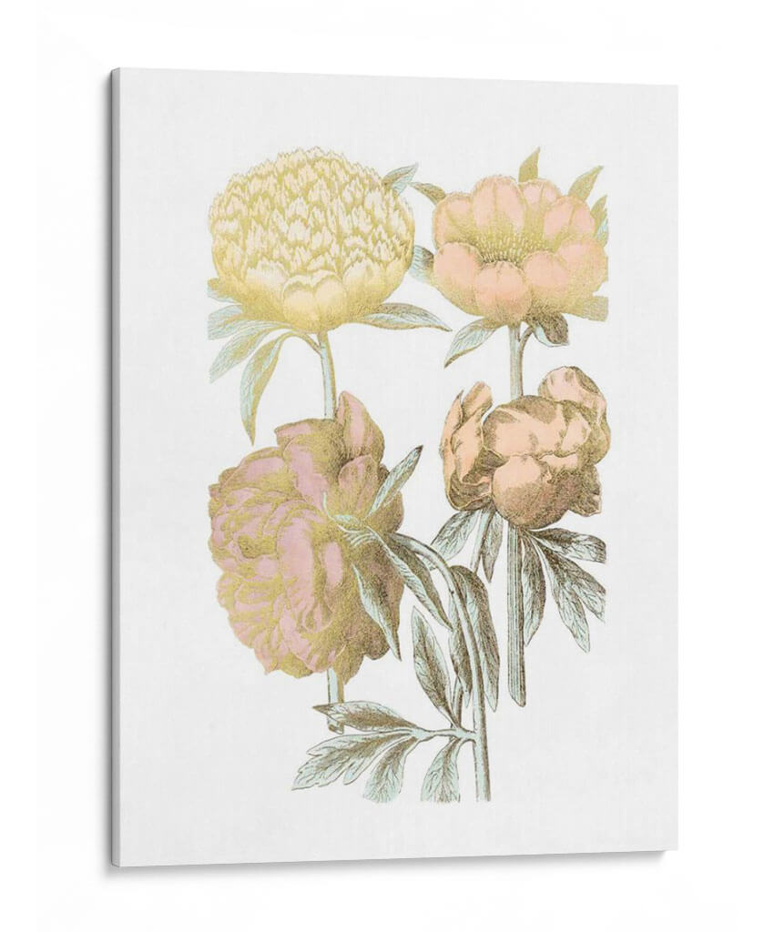Hoja De Oro Chintz Ii Con Color De Mano - Vision Studio | Cuadro decorativo de Canvas Lab