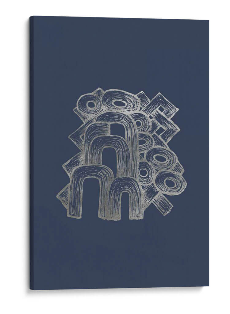 Playground De Plata De Plata Ii En Azul Imperial - Renee W. Stramel | Cuadro decorativo de Canvas Lab