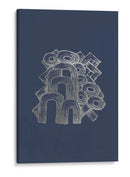Playground De Plata De Plata Ii En Azul Imperial - Renee W. Stramel | Cuadro decorativo de Canvas Lab