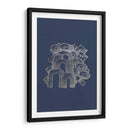 Playground De Plata De Plata Ii En Azul Imperial - Renee W. Stramel | Cuadro decorativo de Canvas Lab