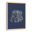 Playground De Plata De Plata Ii En Azul Imperial - Renee W. Stramel | Cuadro decorativo de Canvas Lab