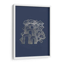 Playground De Plata De Plata Ii En Azul Imperial - Renee W. Stramel | Cuadro decorativo de Canvas Lab