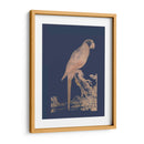 Parrot De Lámina De Oro Rosa En Azul Imperial - Edwards | Cuadro decorativo de Canvas Lab