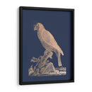 Parrot De Lámina De Oro Rosa Ii En Azul Imperial - Edwards | Cuadro decorativo de Canvas Lab