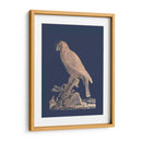 Parrot De Lámina De Oro Rosa Ii En Azul Imperial - Edwards | Cuadro decorativo de Canvas Lab