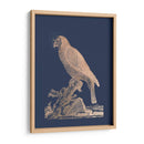 Parrot De Lámina De Oro Rosa Ii En Azul Imperial - Edwards | Cuadro decorativo de Canvas Lab