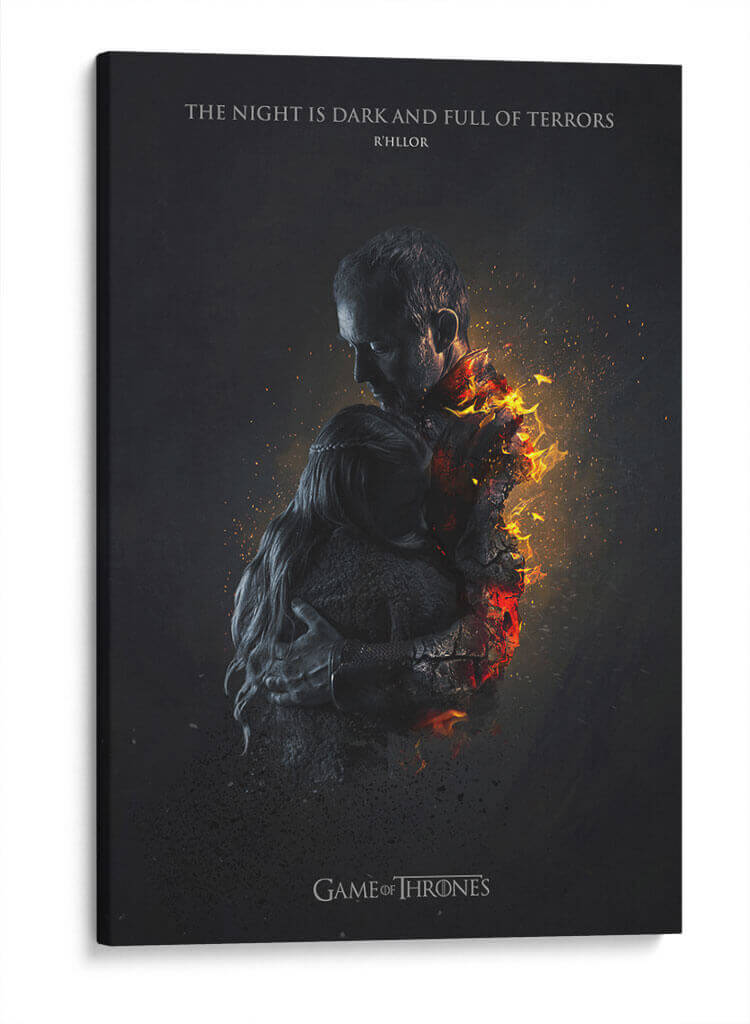 The night is dark and full of terrors | Cuadro decorativo de Canvas Lab