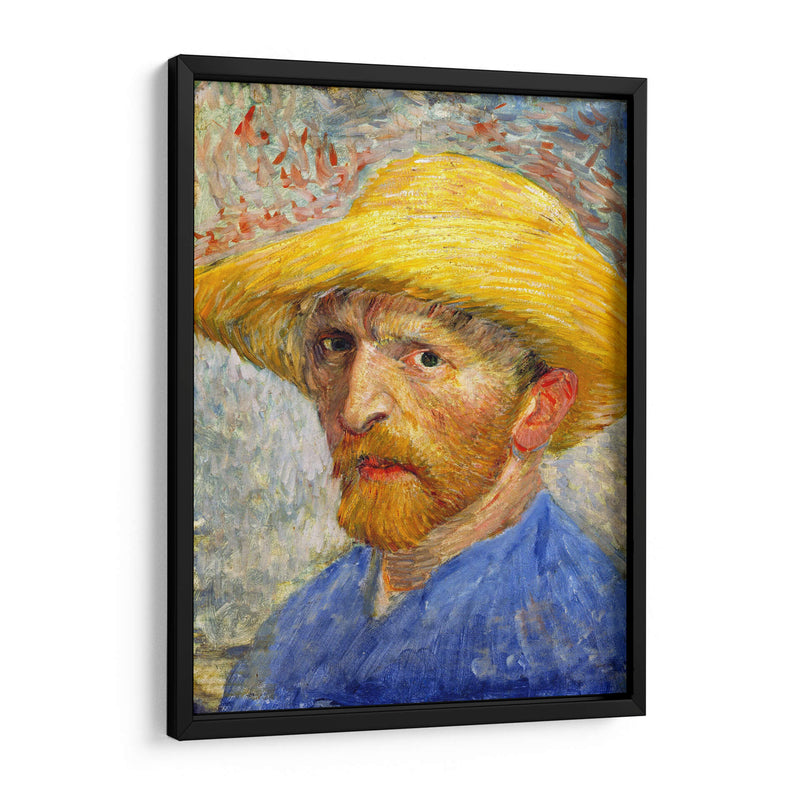 Autorretrato con sombrero de paja (1887) - I - Vincent Van Gogh | Cuadro decorativo de Canvas Lab