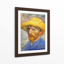 Autorretrato con sombrero de paja (1887) - I - Vincent Van Gogh | Cuadro decorativo de Canvas Lab