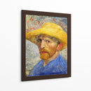 Autorretrato con sombrero de paja (1887) - I - Vincent Van Gogh | Cuadro decorativo de Canvas Lab