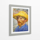 Autorretrato con sombrero de paja (1887) - I - Vincent Van Gogh | Cuadro decorativo de Canvas Lab