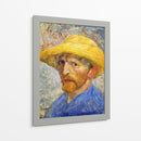 Autorretrato con sombrero de paja (1887) - I - Vincent Van Gogh | Cuadro decorativo de Canvas Lab